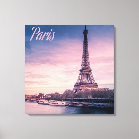 Paris Frankrijk eiffeltoren Canvas Afdruk (Voorkant)