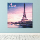 Paris Frankrijk eiffeltoren Canvas Afdruk (Insitu (Houten vloer))