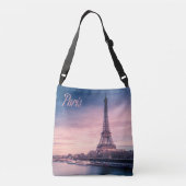 Paris Frankrijk eiffeltoren Crossbody Tas (Achterkant)