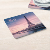 Paris Frankrijk eiffeltoren Kartonnen Onderzetters (Schuin)