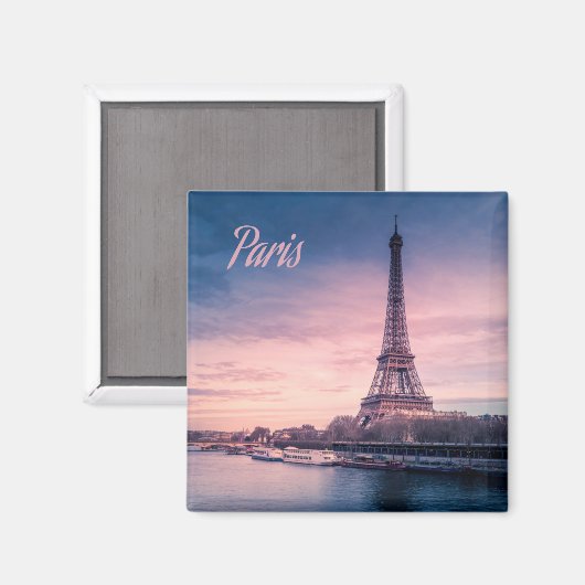 Paris Frankrijk eiffeltoren Magneet (Voorkant / Achterkant)