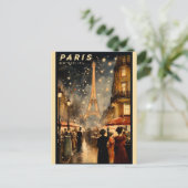  Paris Frankrijk Eiffeltoren Nieuwjaar Briefkaart (Staand voorkant)
