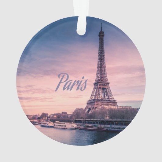 Paris Frankrijk eiffeltoren Ornament (achterkant)