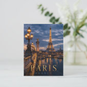 Paris Frankrijk Eiffeltoren REALMS Briefkaart (Staand voorkant)