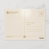 Paris Frankrijk Eiffeltoren REALMS Briefkaart (Achterkant)