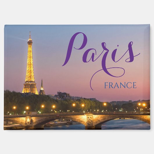Paris Frankrijk Eiffeltoren Reis Magneet (Voorkant)