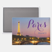 Paris Frankrijk Eiffeltoren Reis Magneet (Voorkant / Achterkant)