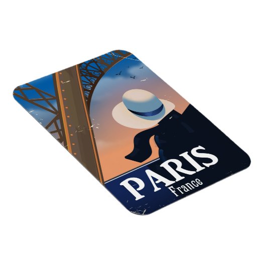 Paris Frankrijk Eiffeltoren reisposter Magneet (Rechterzijde)