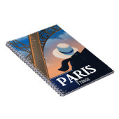 Paris Frankrijk Eiffeltoren reisposter Notitieboek (Rechterzijde)