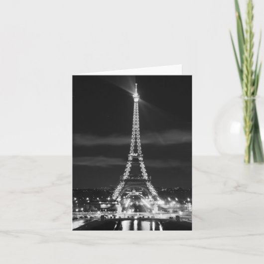 PARIS Frankrijk EIFFELTOREN Stad van Licht Wenskaa Kaart (Voorkant)
