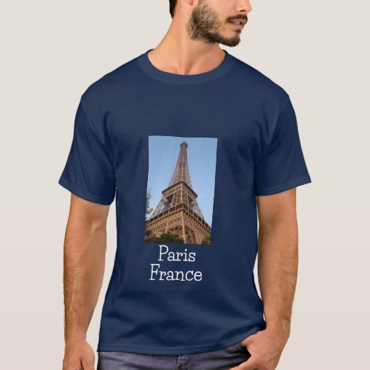 Paris Frankrijk Eiffeltoren T-shirt 2 (Voorkant)