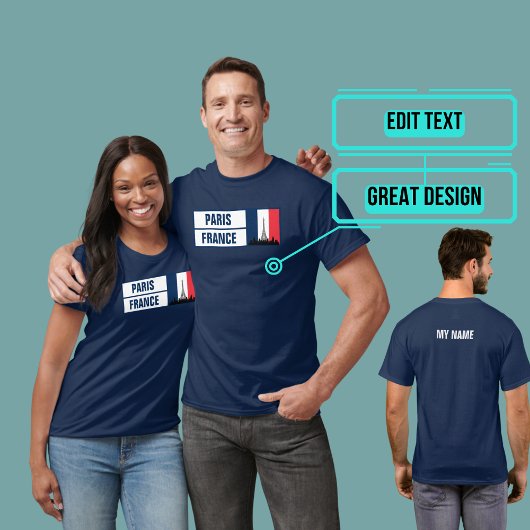 Paris Frankrijk Francofiel T-shirt