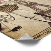 Paris Frankrijk Franse Eiffel Tower Poster (Hoek)