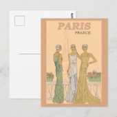  Paris Frankrijk Franse Vrouwen Mode Briefkaart (Voorkant / Achterkant)