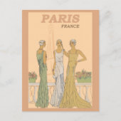 Paris Frankrijk Franse Vrouwen Mode Briefkaart (Voorkant)