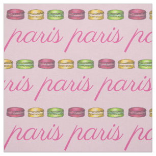 Paris Frankrijk French Food Pink Macaron Cookies Stof