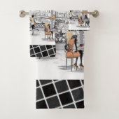 Paris Frankrijk Koffie Badkamer Handdoek Sets (Insitu)