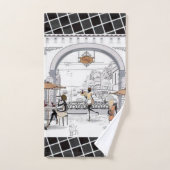 Paris Frankrijk Koffie Badkamer Handdoek Sets (Handdoek)