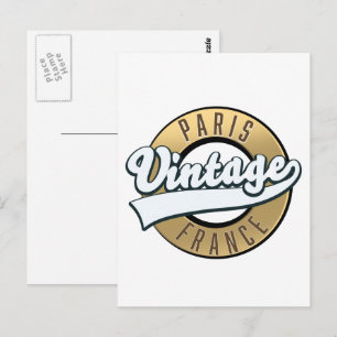 Paris Frankrijk logo Briefkaart