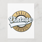 Paris Frankrijk  logo Briefkaart (Voorkant)
