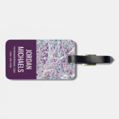 Paris Frankrijk Map Bagagelabel (Achterkant horizontaal)