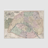 Paris Frankrijk  Map Decoupage Ephemera Tissuepapier (Voorkant)