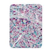 Paris Frankrijk Map Magneet (Verticaal)