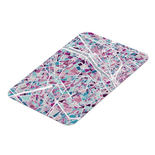 Paris Frankrijk Map Magneet (Linkerzijde)