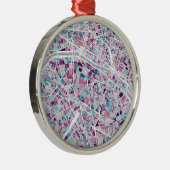 Paris Frankrijk Map Metalen Ornament (Rechts)