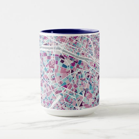 Paris Frankrijk Map Mok (Midden)