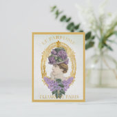  Paris Frankrijk Parfum advertentie Briefkaart (Staand voorkant)