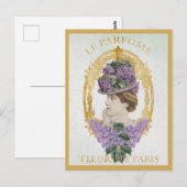  Paris Frankrijk Parfum advertentie Briefkaart (Voorkant / Achterkant)