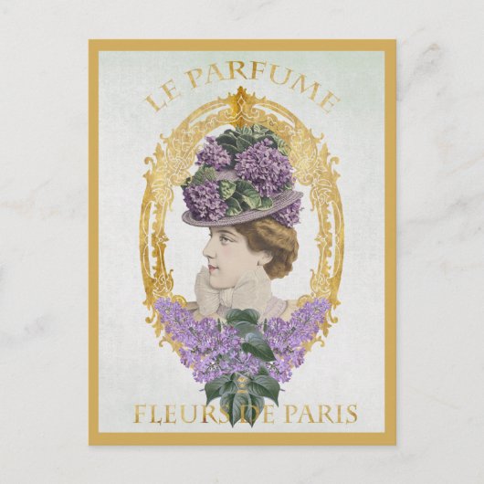  Paris Frankrijk Parfum advertentie Briefkaart (Voorkant)