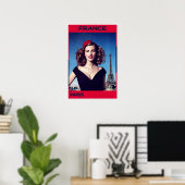 Paris, Frankrijk poster (Thuiskantoor)