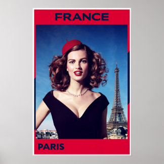 Paris, Frankrijk poster