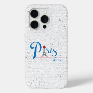Paris Frankrijk Rode Boog Chic Hoesje-Mate iPhone 15 Pro Case