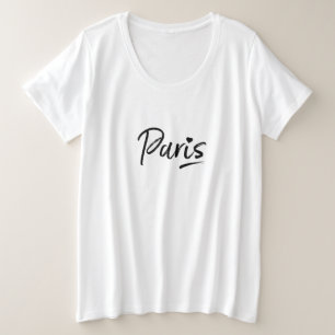 Paris Frankrijk Roze Tekst Uniek Stijlvol T-shirt