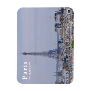 Paris Frankrijk Silhouet met Iconische Eiffeltoren Magneet