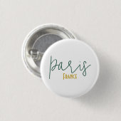 Paris, Frankrijk Souvenir Charme Ronde Button 3,2 Cm (Voorkant /achterkant)