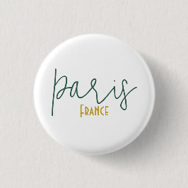 Paris, Frankrijk Souvenir Charme Ronde Button 3,2 Cm