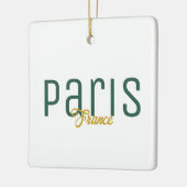Paris, Frankrijk Souvenir Keramisch Ornament (Links)