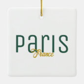 Paris, Frankrijk Souvenir Keramisch Ornament (Achterkant)