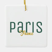 Paris, Frankrijk Souvenir Keramisch Ornament (Voorkant)