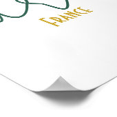 Paris, Frankrijk Souvenir Poster (Hoek)