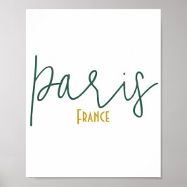 Paris, Frankrijk Souvenir Poster