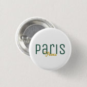 Paris, Frankrijk Souvenir Ronde Button 3,2 Cm (Voorkant /achterkant)