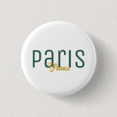 Paris, Frankrijk Souvenir Ronde Button 3,2 Cm (Voorkant)
