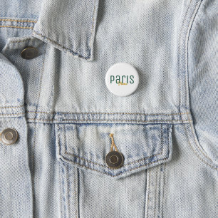 Paris, Frankrijk Souvenir Ronde Button 3,2 Cm