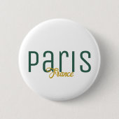 Paris, Frankrijk Souvenir Ronde Button 5,7 Cm (Voorkant)