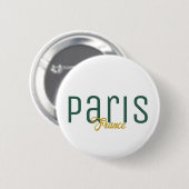 Paris, Frankrijk Souvenir Ronde Button 5,7 Cm (Voorkant /achterkant)